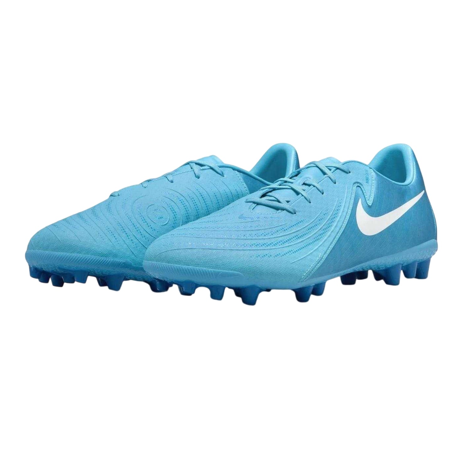 Blue-White - Side - Nike Mens Phantom GX II Academy Cleated Artificial Ground Football Boots