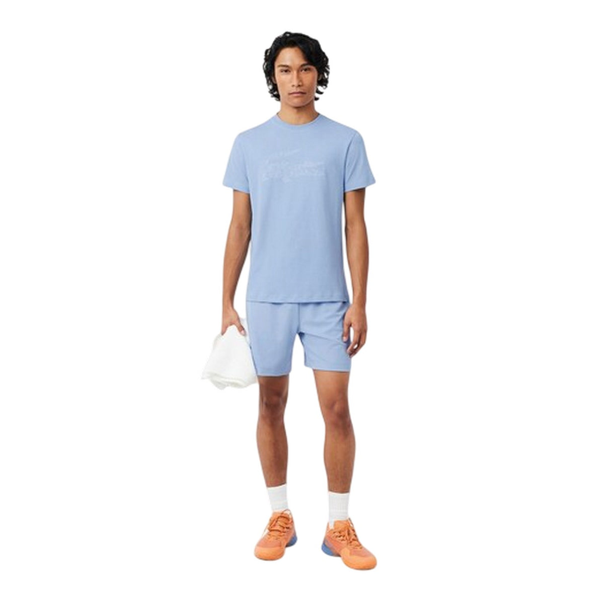 Blue - Pack Shot - Lacoste Mens Script Ultra Dry T-Shirt