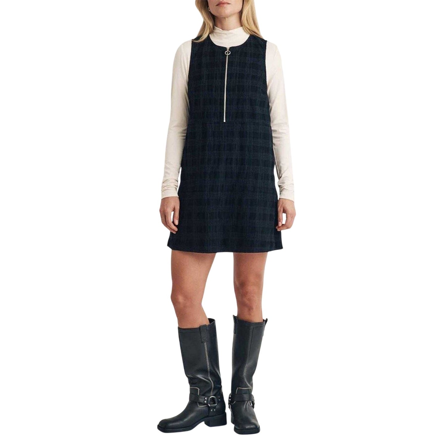 Black - Front - Nobody's Child Womens-Ladies Plaid Corduroy Mini Dress