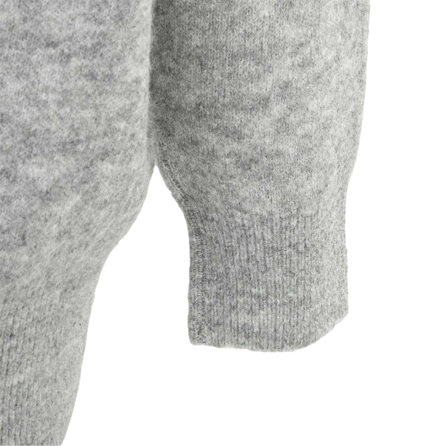Grey - Side - Miso Womens-Ladies Textured Knit Cardigan