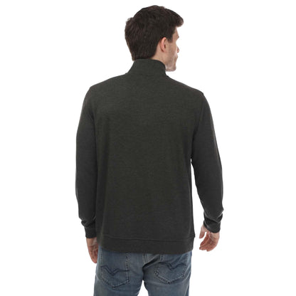Navy - Back - Ted Baker Mens Bits Textured Funnel Neck Sweater Top