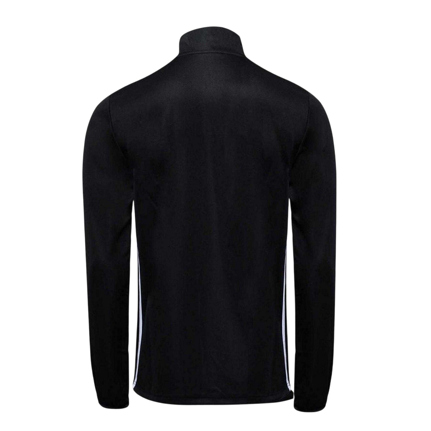 Black - Back - Adidas Mens Tiro 25 Essentials Quarter Zip Slim Training Top