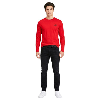 Red - Side - Puma Mens Performance Long-Sleeved T-Shirt
