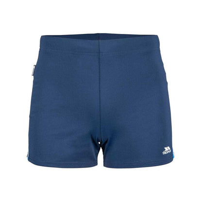 Navy - Front - Trespass Mens Logo Tight Swim Shorts