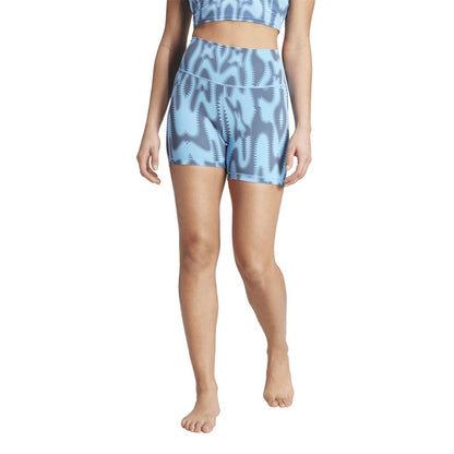 Blue - Lifestyle - Adidas Womens-Ladies All Me Compression Shorts