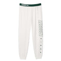 Cream - Front - Lacoste Mens Fleece Logo Lounge Pants