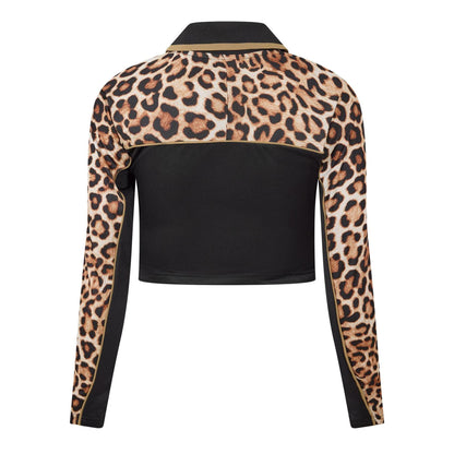 Puma Black - Back - Puma Womens-Ladies Leopard Print T-Shirt