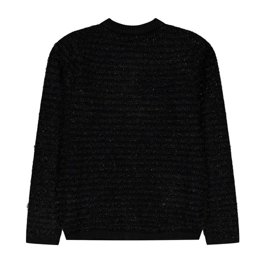 Black - Front - Biba Girls Biba Fluffy Cardigan