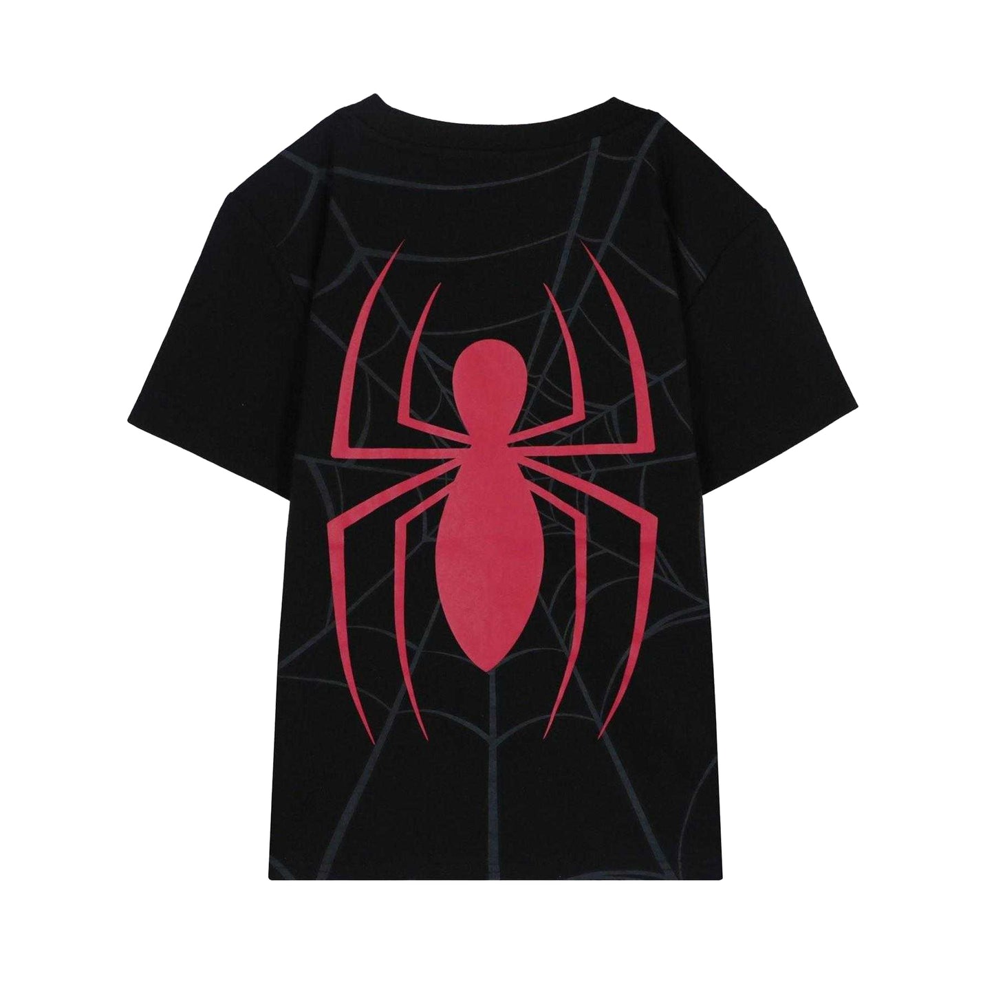 Red-Black - Lifestyle - Spider-Man Childrens-Kids T-Shirt & Shorts Set