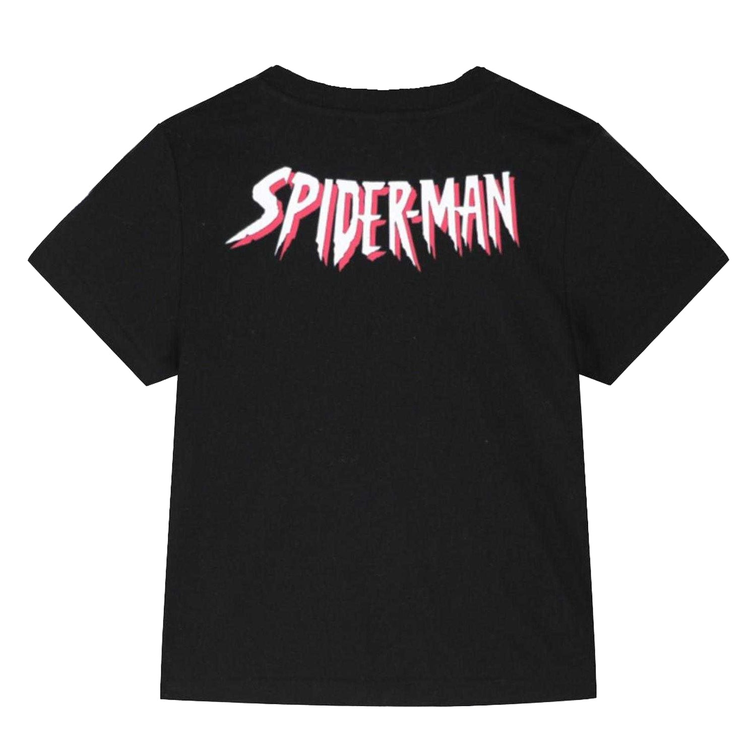 Blue - Back - Spider-Man Childrens-Kids T-Shirt & Shorts Set
