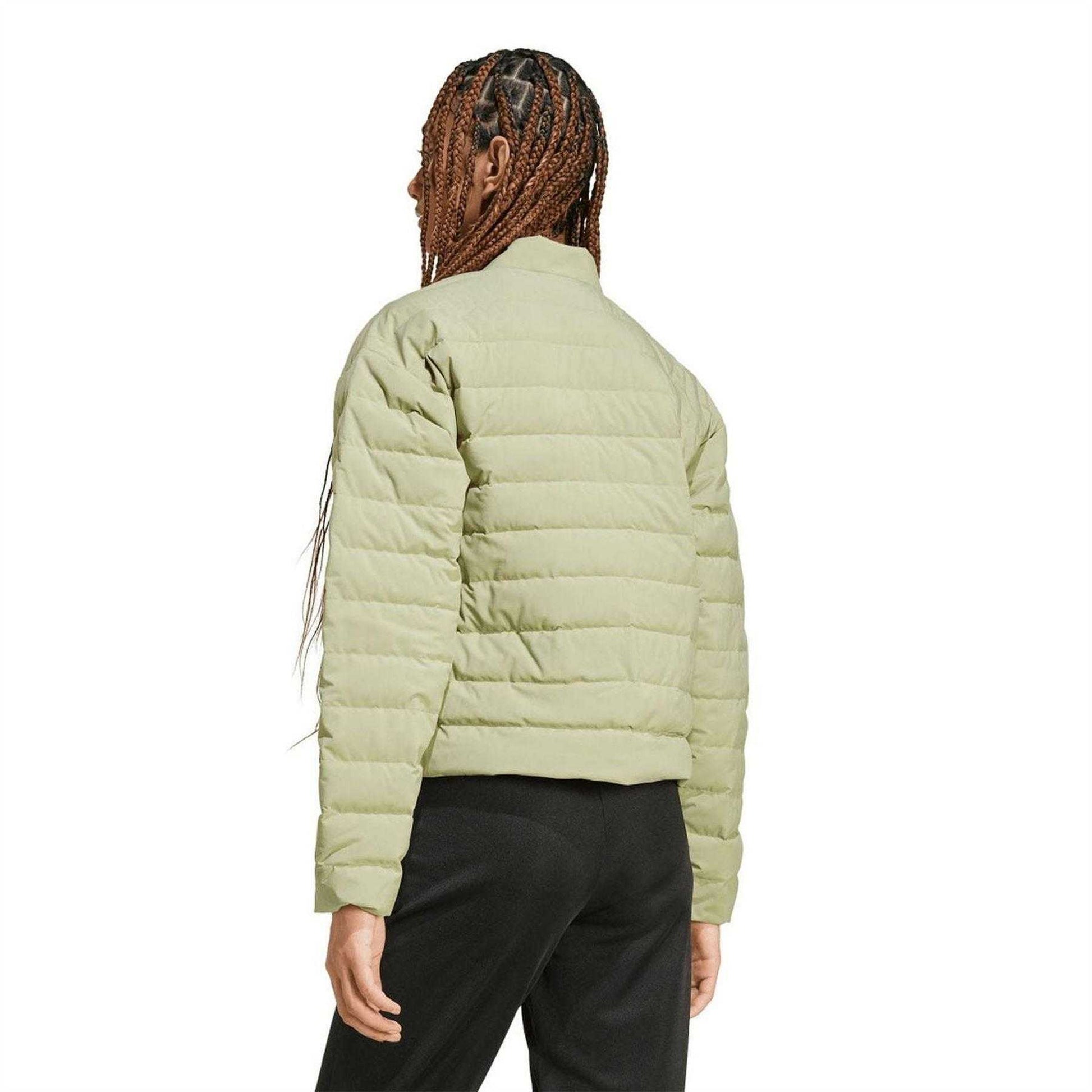 Green - Back - Adidas Womens-Ladies Lightweight Down Jacket