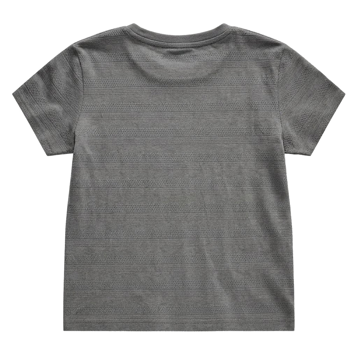 Grey - Back - Farah Childrens-Kids Silverstone Textured Stripe T-Shirt