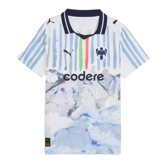 White-Navy - Front - Puma Childrens-Kids CF Montreal Home Shirt
