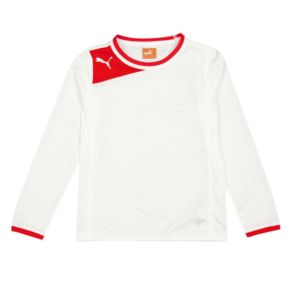 White-Red - Front - Puma Childrens-Kids Power Cat Jersey