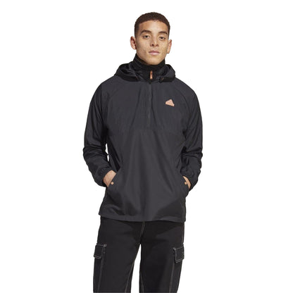 Black - Side - Adidas Womens-Ladies Lift Your Mind Windbreaker