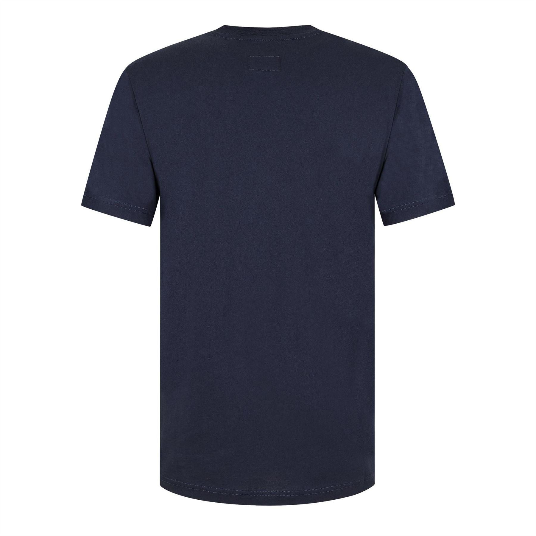 Sky Captain - Back - Emporio Armani EA7 Mens Eagle Crest Regular T-Shirt