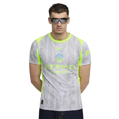 Grey-Green - Side - Puma Mens 25-26 Manchester City FC Jersey