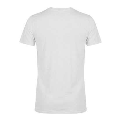 White - Back - AWD Mens Tuchel Cotton Regular Football T-Shirt