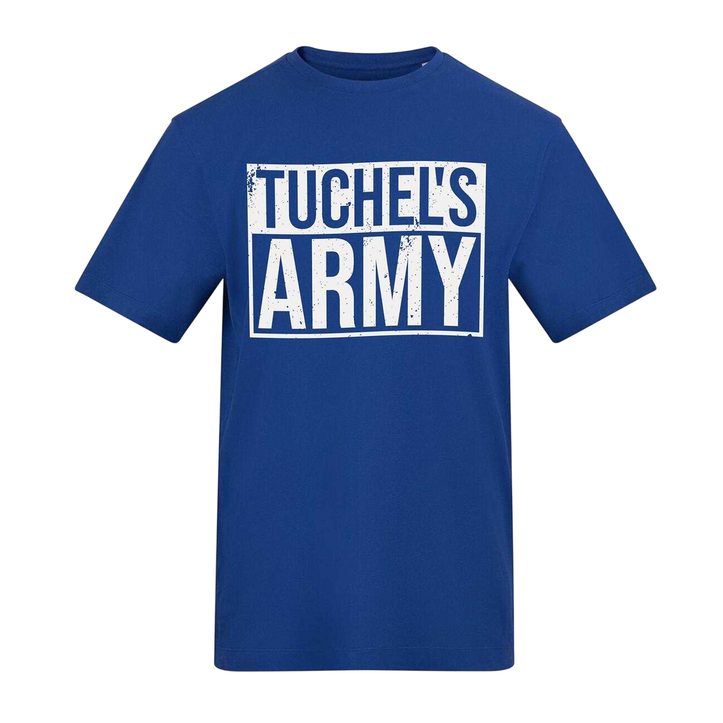 Blue - Front - AWD Mens Tuchel Cotton Regular Football T-Shirt