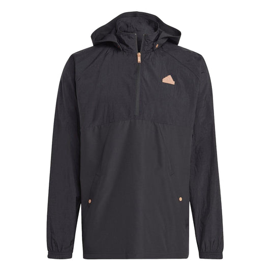 Black - Front - Adidas Womens-Ladies Lift Your Mind Windbreaker