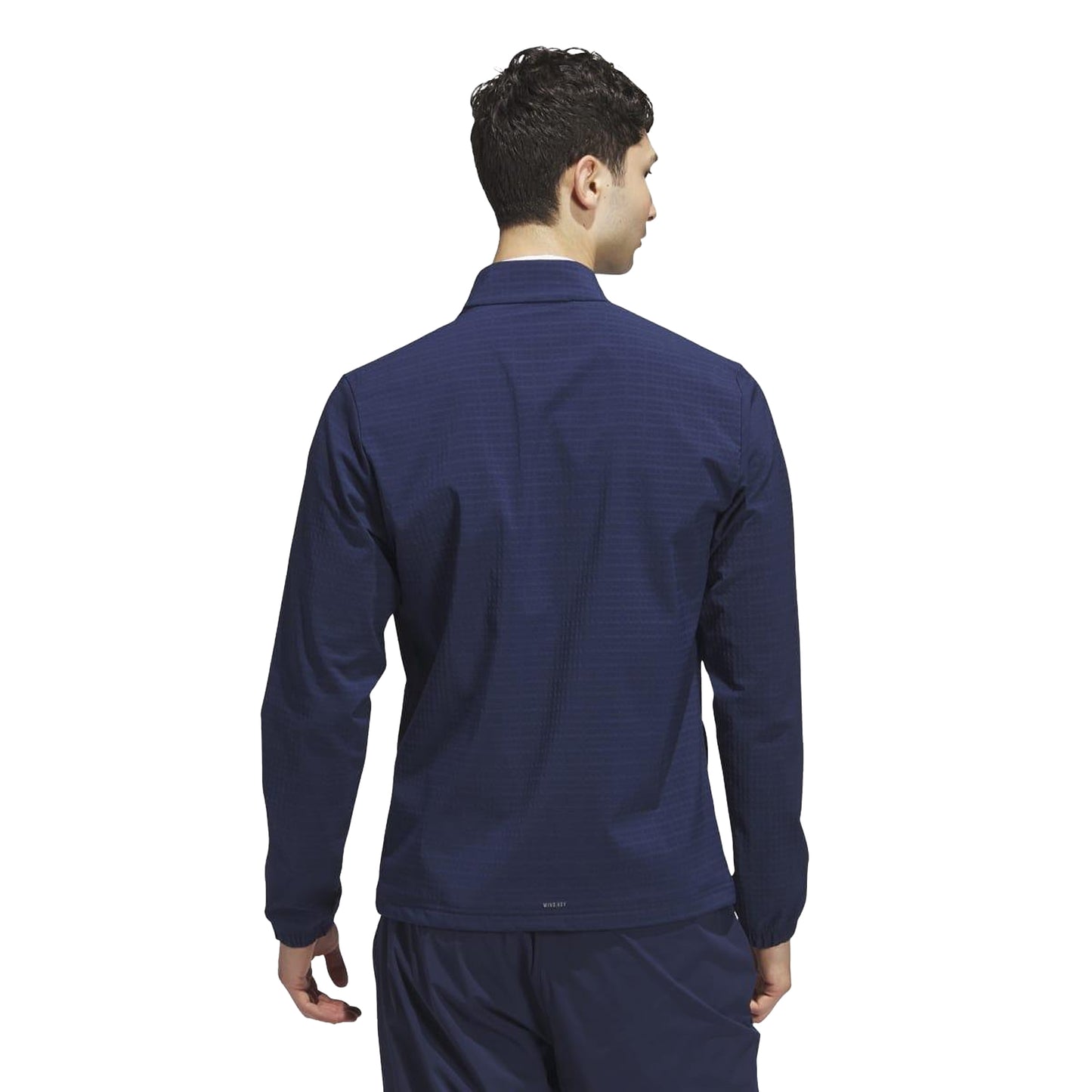 Navy - Back - Adidas Mens Ultimate365 Tour Pull Over WIND RDY Half Zip Sweatshirt