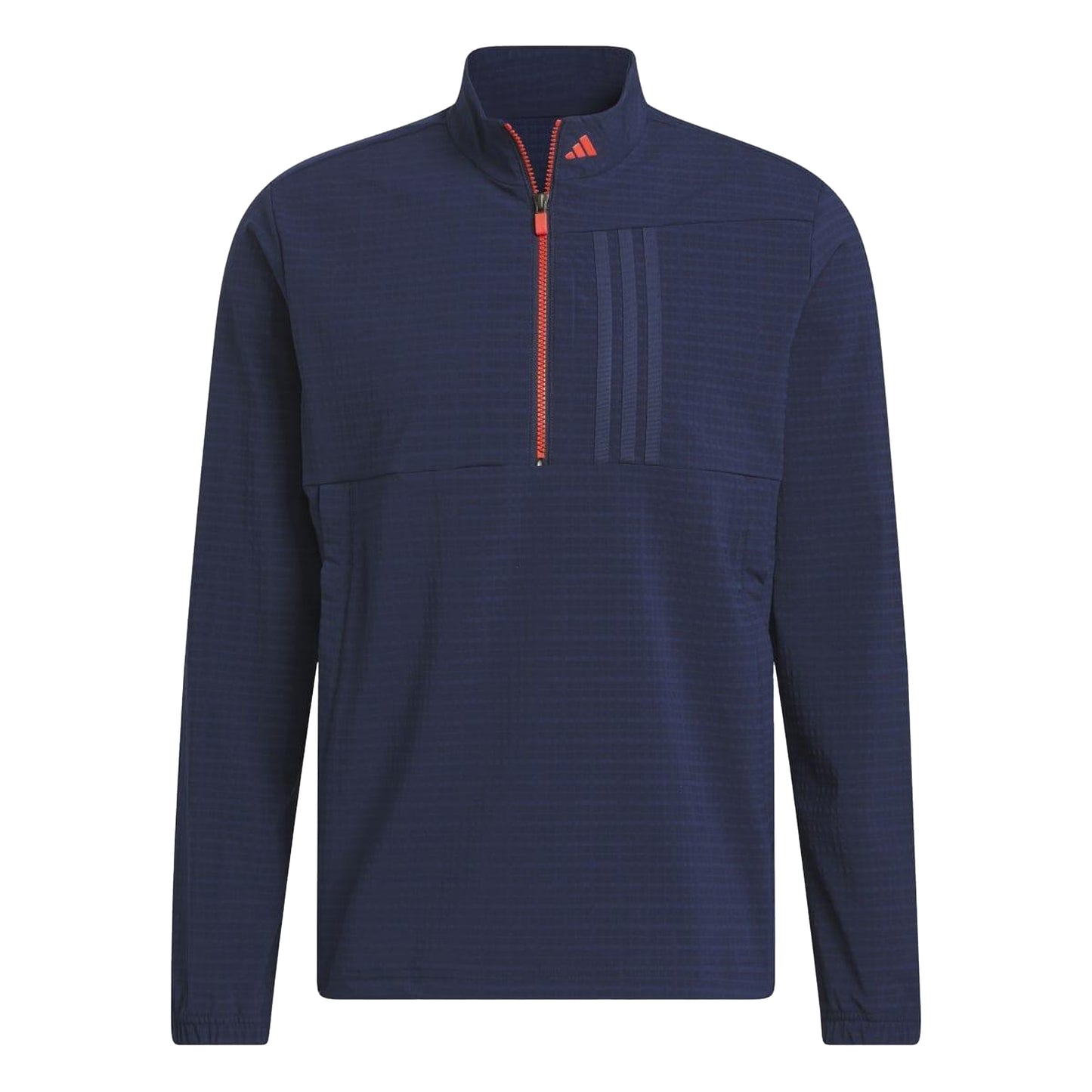Navy - Front - Adidas Mens Ultimate365 Tour Pull Over WIND RDY Half Zip Sweatshirt