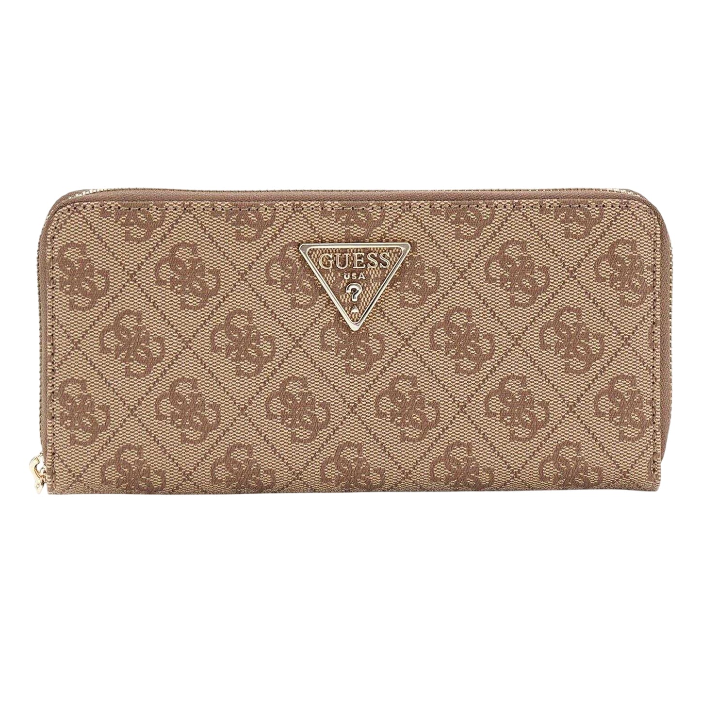 Latte - Front - Guess Monogram Wallet