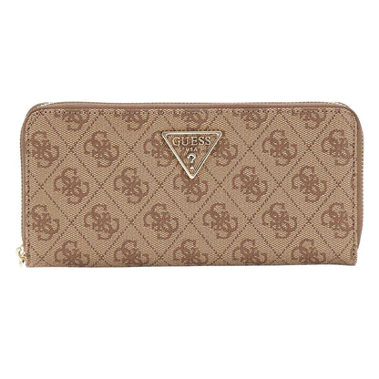 Latte - Front - Guess Monogram Wallet