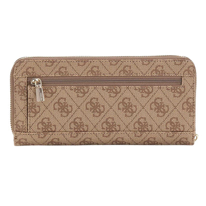 Latte - Back - Guess Monogram Wallet