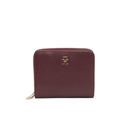 Brown - Front - Tommy Hilfiger Icon Logo Leather Wallet