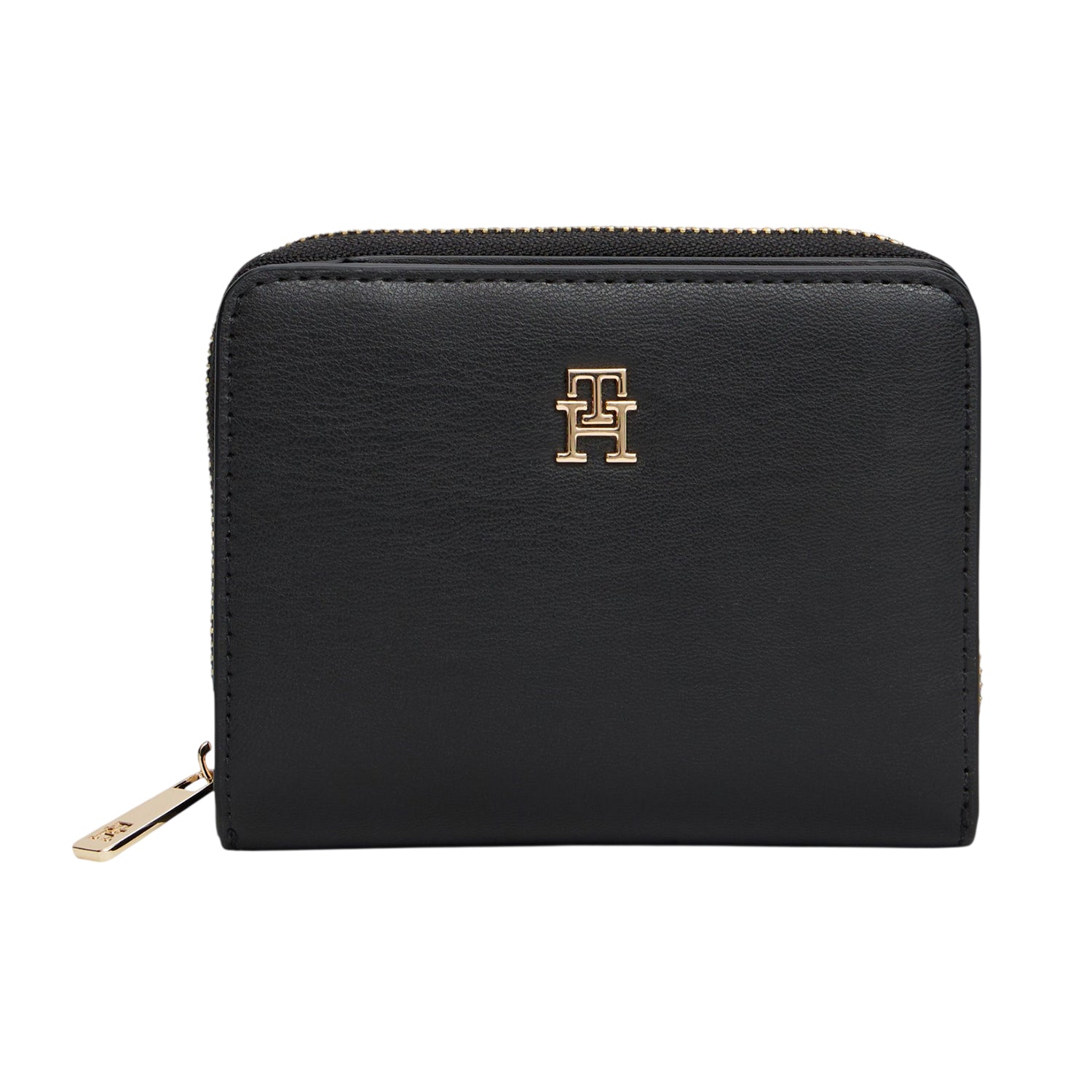 Black - Front - Tommy Hilfiger Icon Logo Leather Wallet