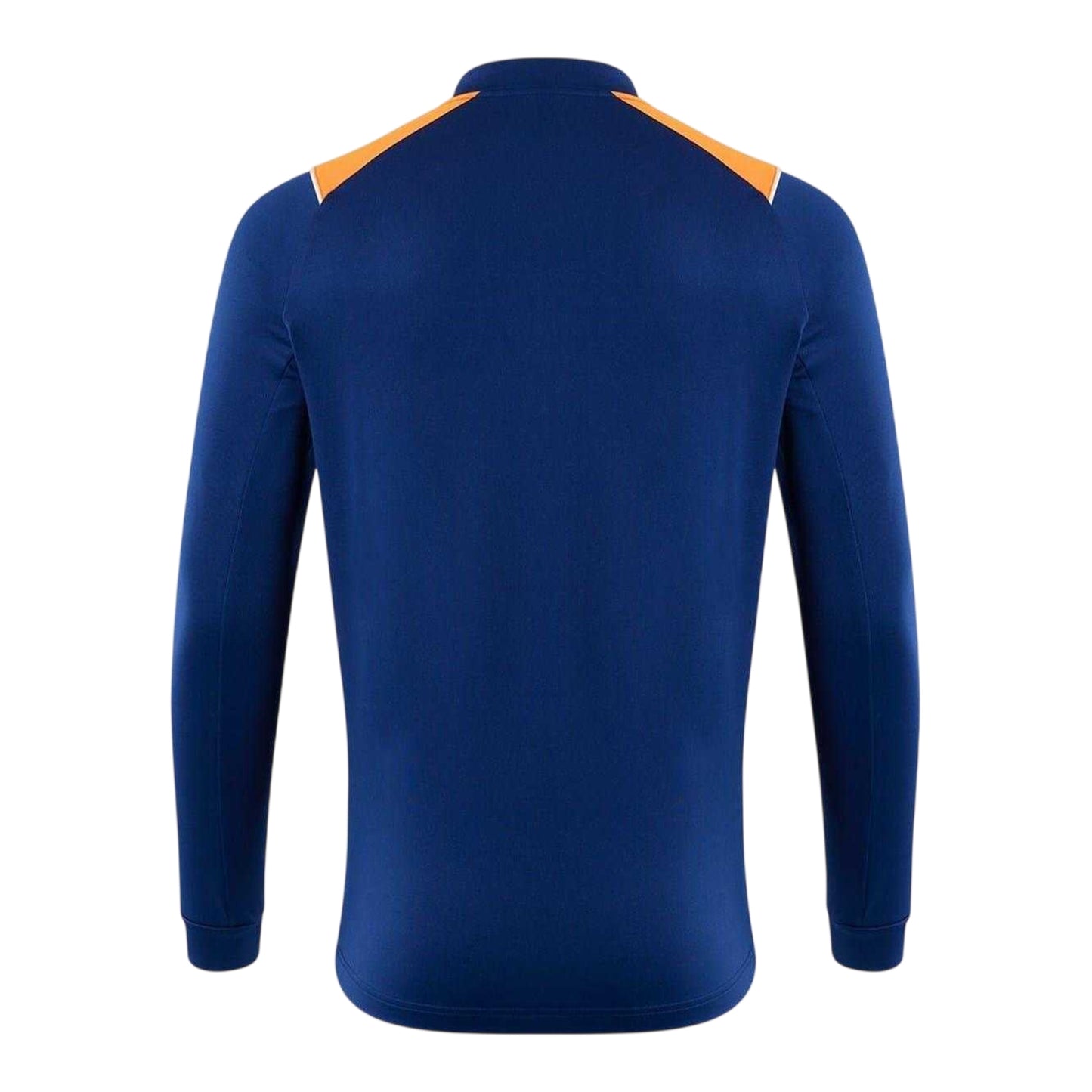 Navy-Orange - Back - Castore Mens Rangers FC Quarter Zip Training Fleece Top