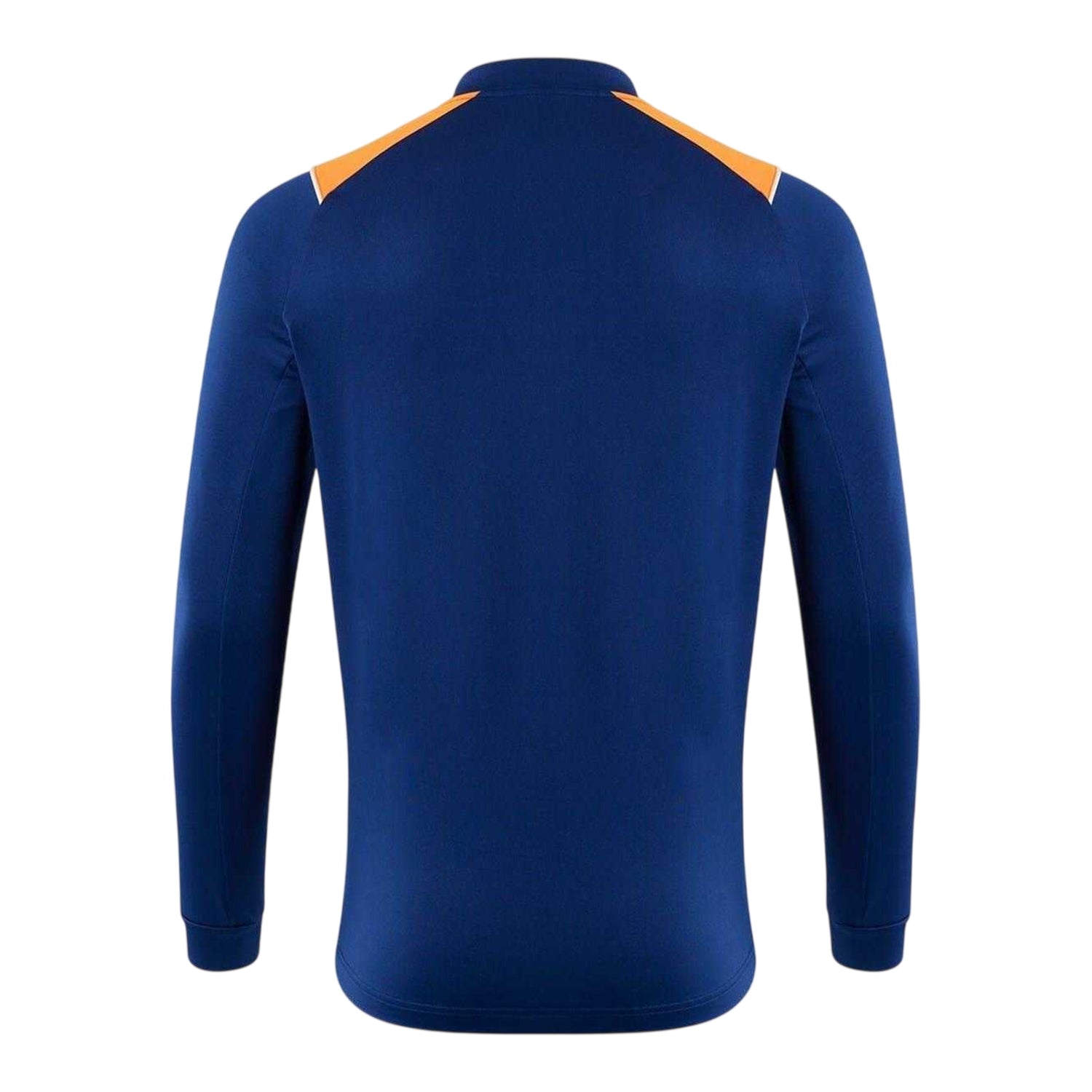 Navy-Orange - Back - Castore Mens Rangers FC Quarter Zip Training Fleece Top