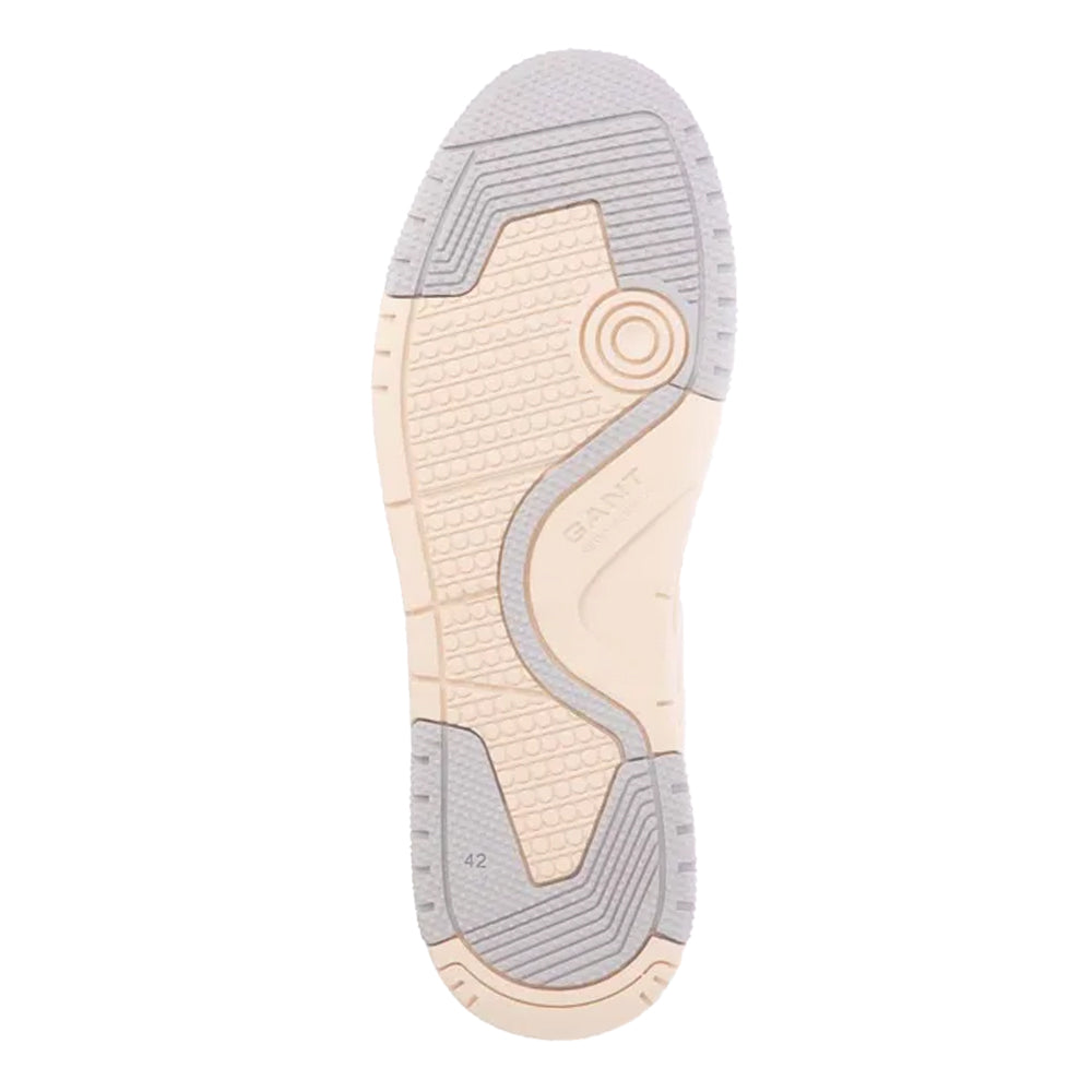 White - Side - Gant Mens Brookpal Leather Trainers