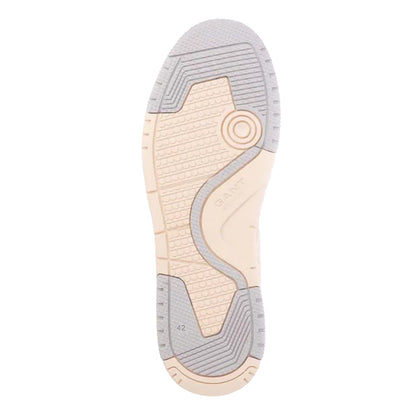 White - Side - Gant Mens Brookpal Leather Trainers