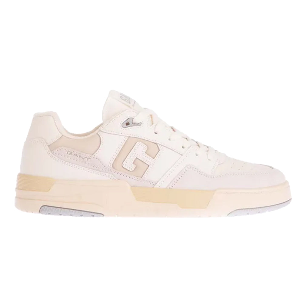 White - Back - Gant Mens Brookpal Leather Trainers