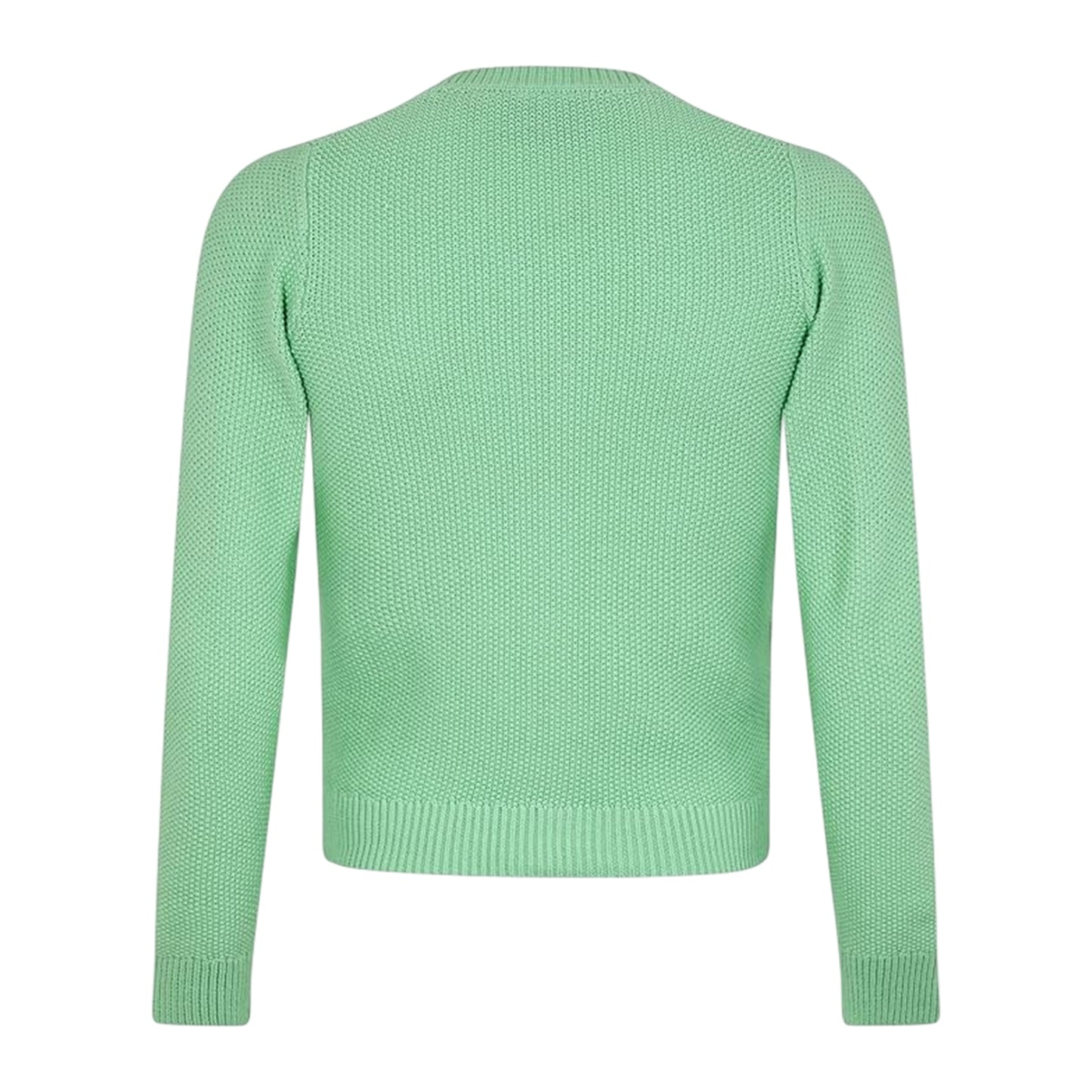 Pale Teal - Back - Lyle & Scott Mens Embroidered Logo Regular Cardigan