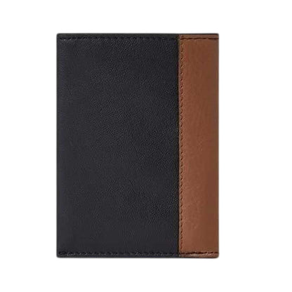 Tan-Black - Back - Osprey Stanley Two Tone Leather Wallet