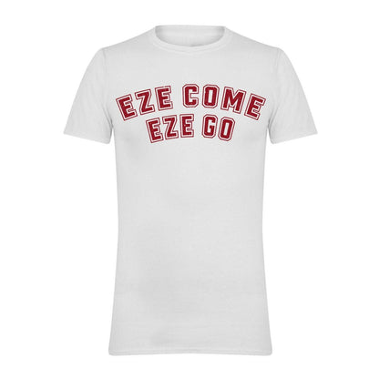 White - Front - AWD Mens Eze Come Eze Go Football T-Shirt