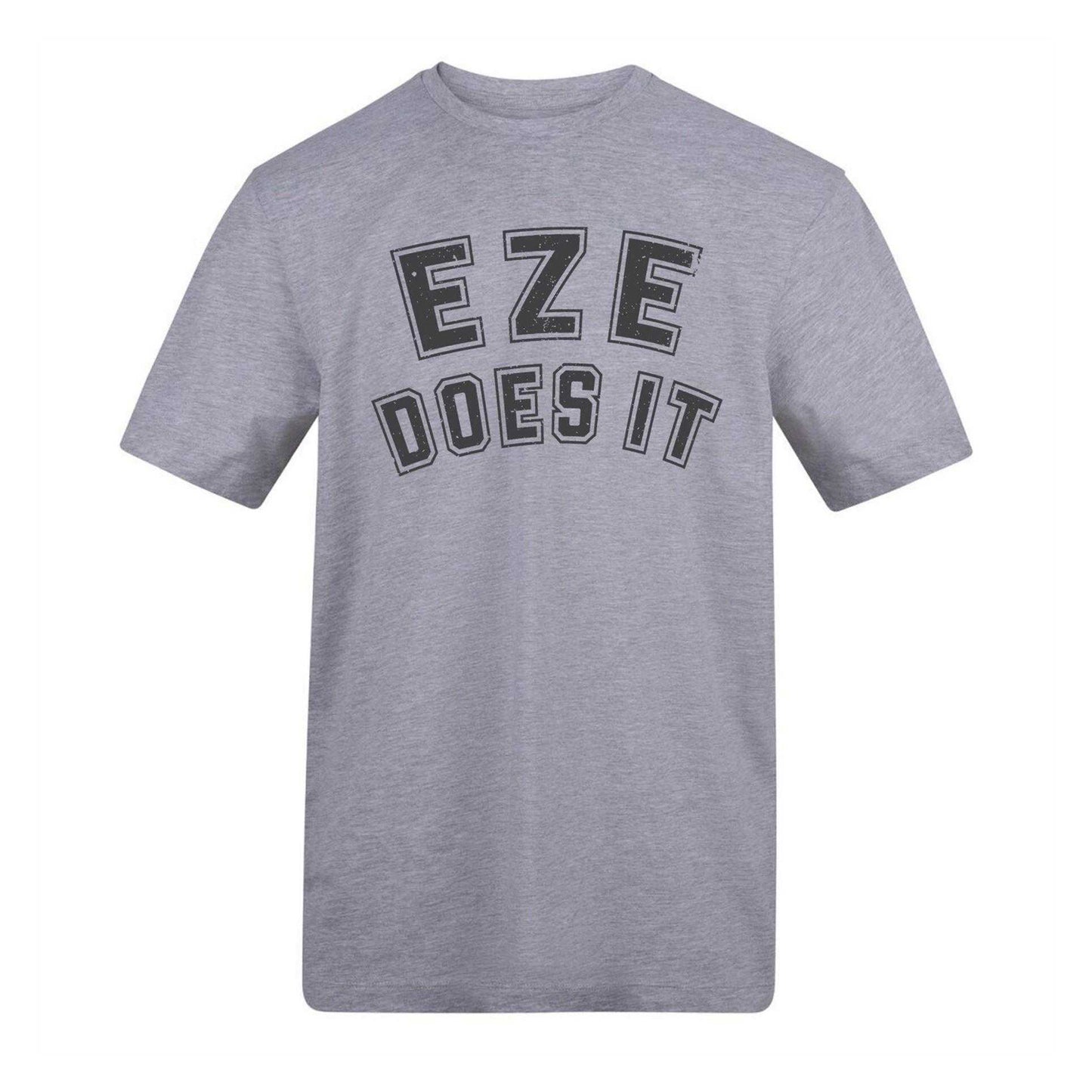 Grey - Front - AWD Mens Eze Does It Football T-Shirt