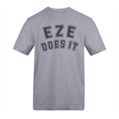 Grey - Front - AWD Mens Eze Does It Football T-Shirt