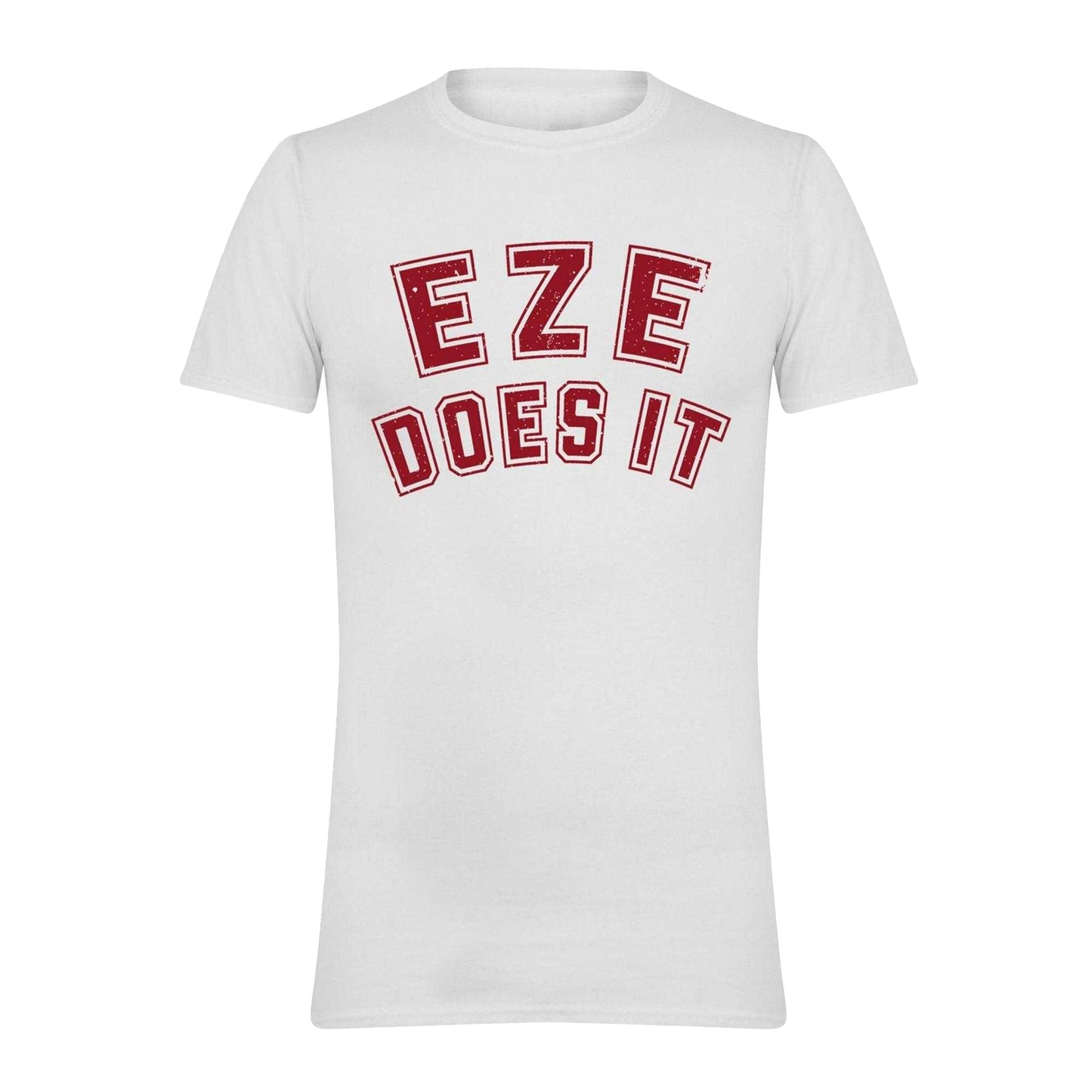 White - Front - AWD Mens Eze Does It Football T-Shirt