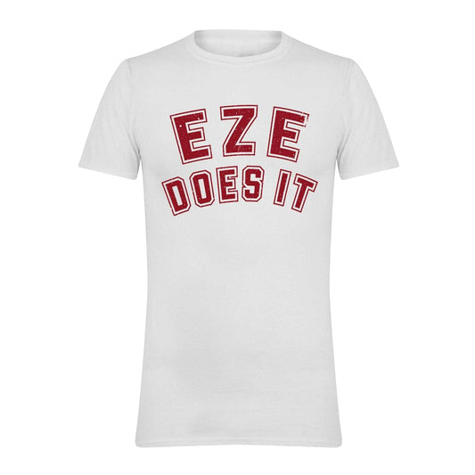White - Front - AWD Mens Eze Does It Football T-Shirt