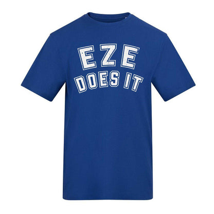 Blue - Front - AWD Mens Eze Does It Football T-Shirt