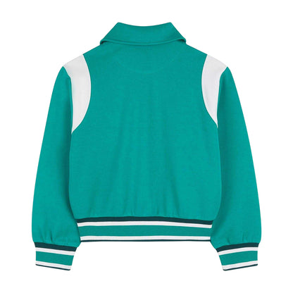 Green - Back - Kids Around Childrens-Kids Long-Sleeved Cardigan
