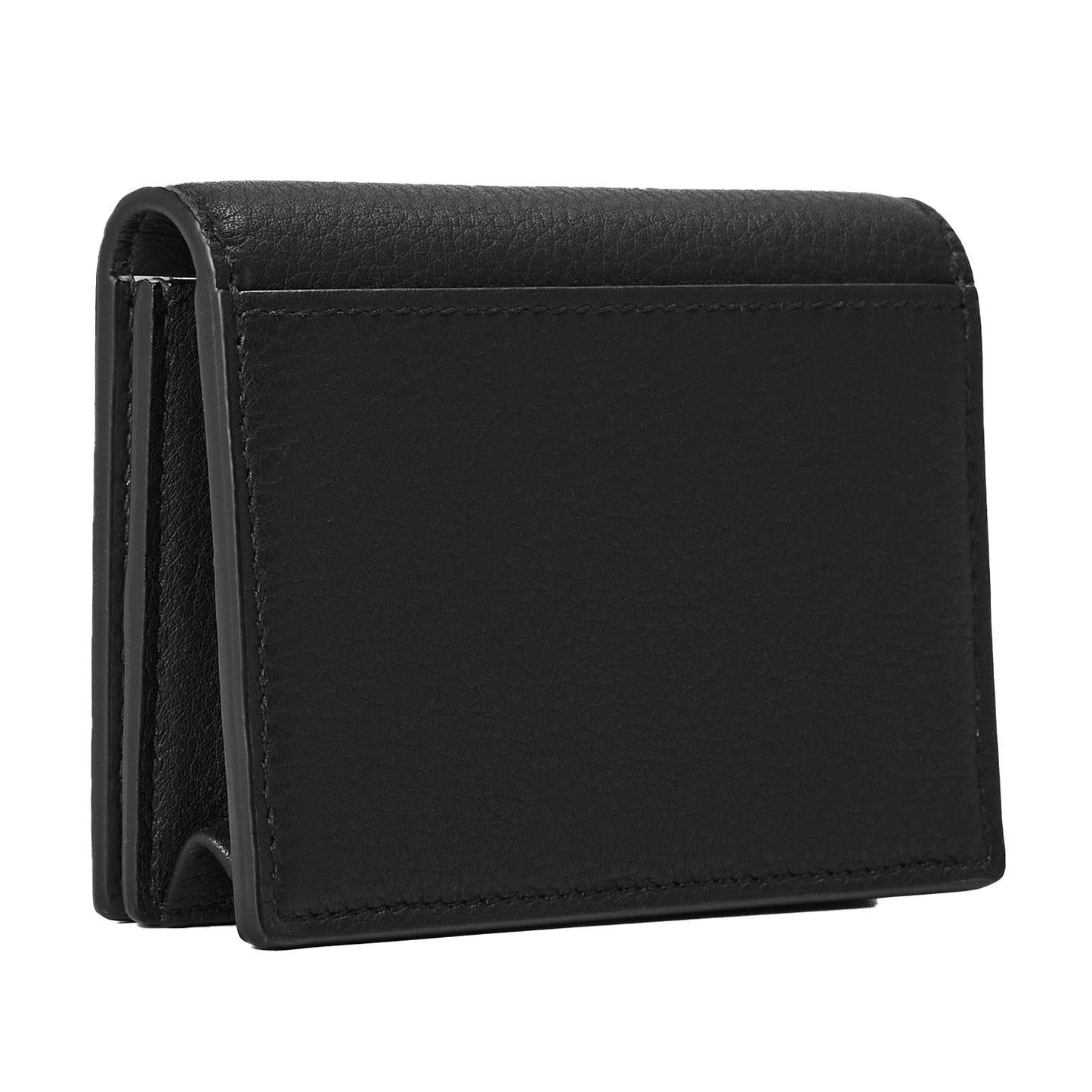 Black - Back - Tiffany & Co Leather Card Holder