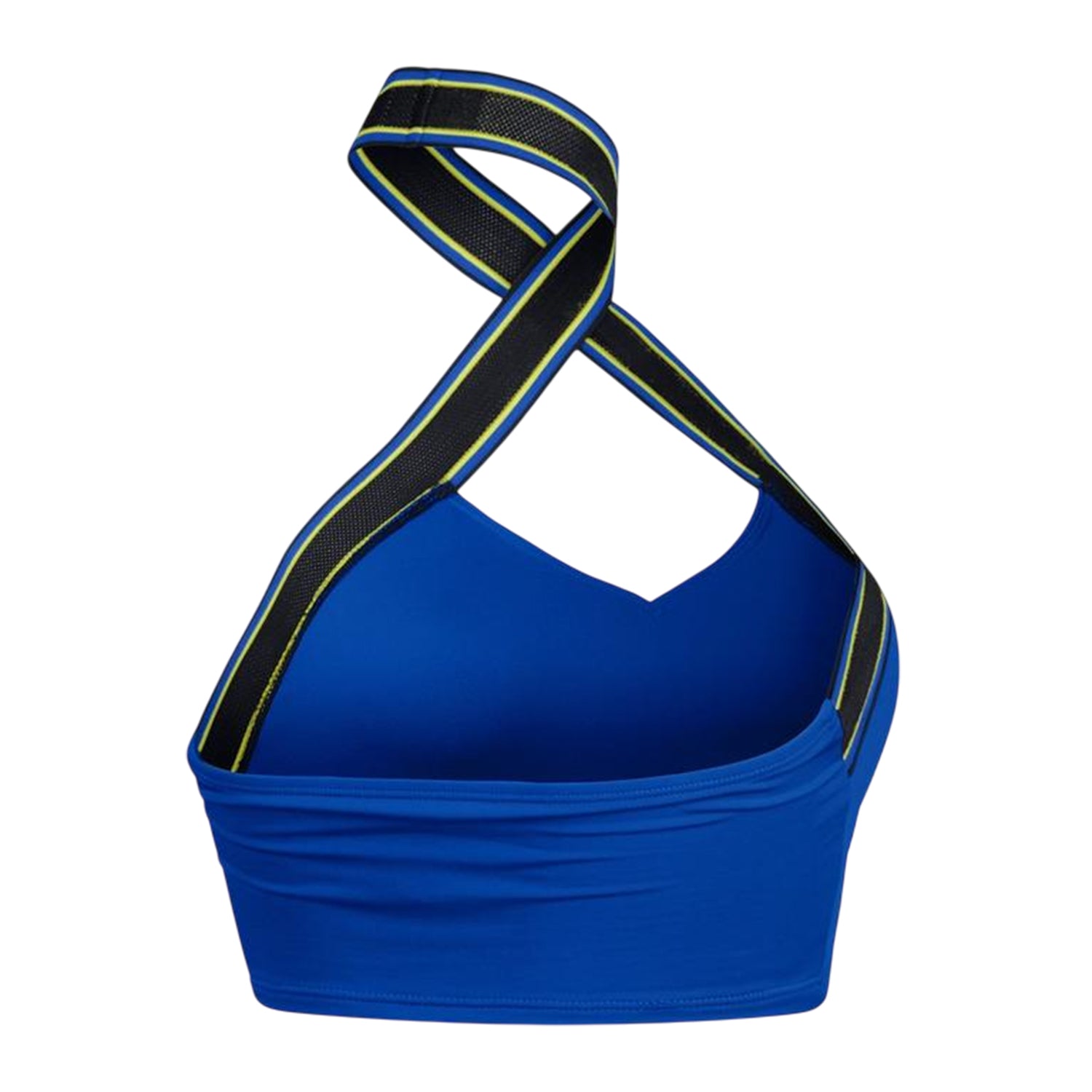 Blue - Back - Speedo Womens-Ladies Stripe Halter Neck Bikini