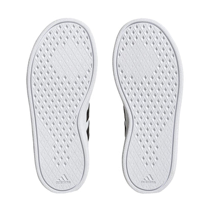 White-Black - Back - Adidas Childrens-Kids Breaknet Lifestyle Synthetic Leather Court Shoes