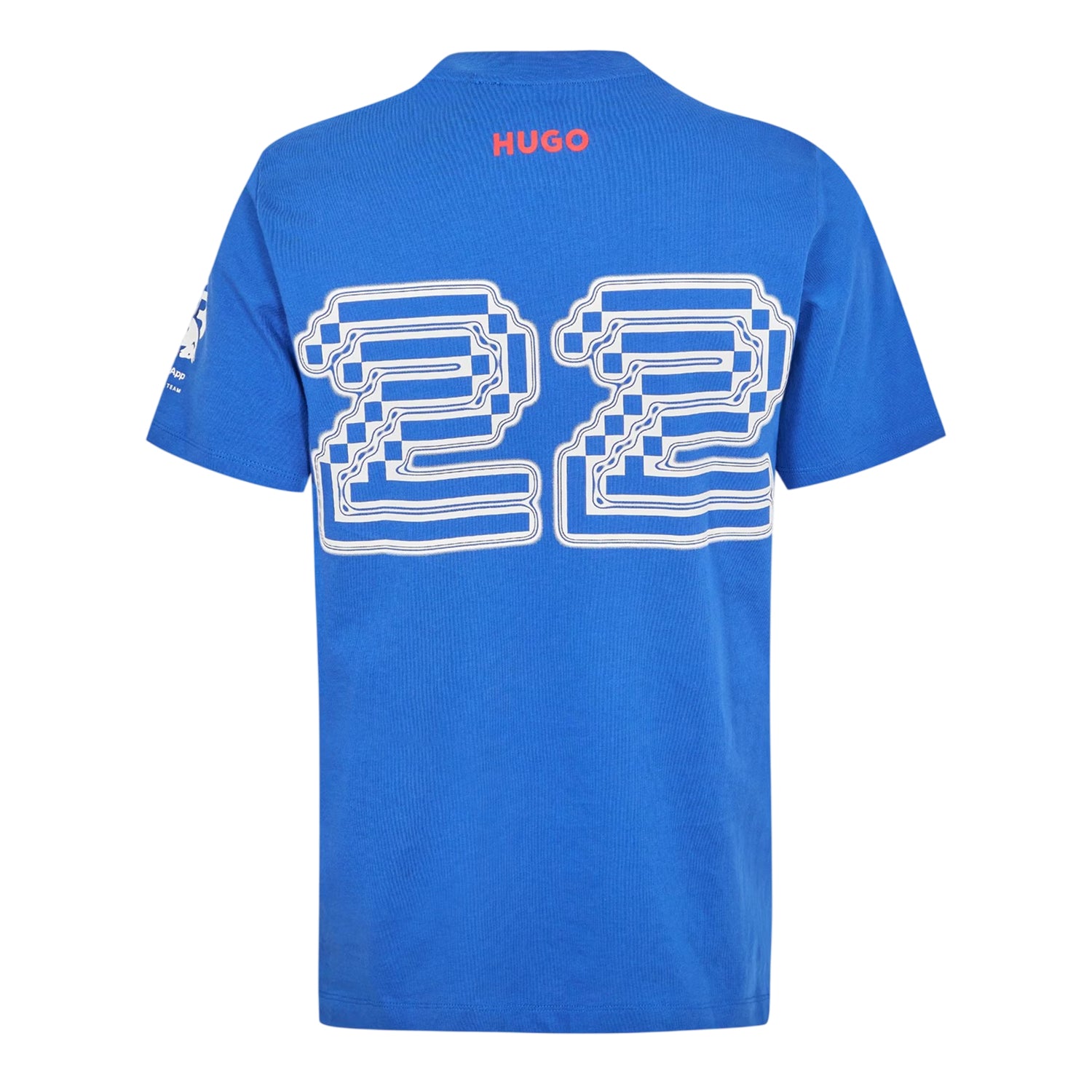 Medium Blue - Back - Hugo Mens Tsunoda Crew Neck Regular T-Shirt