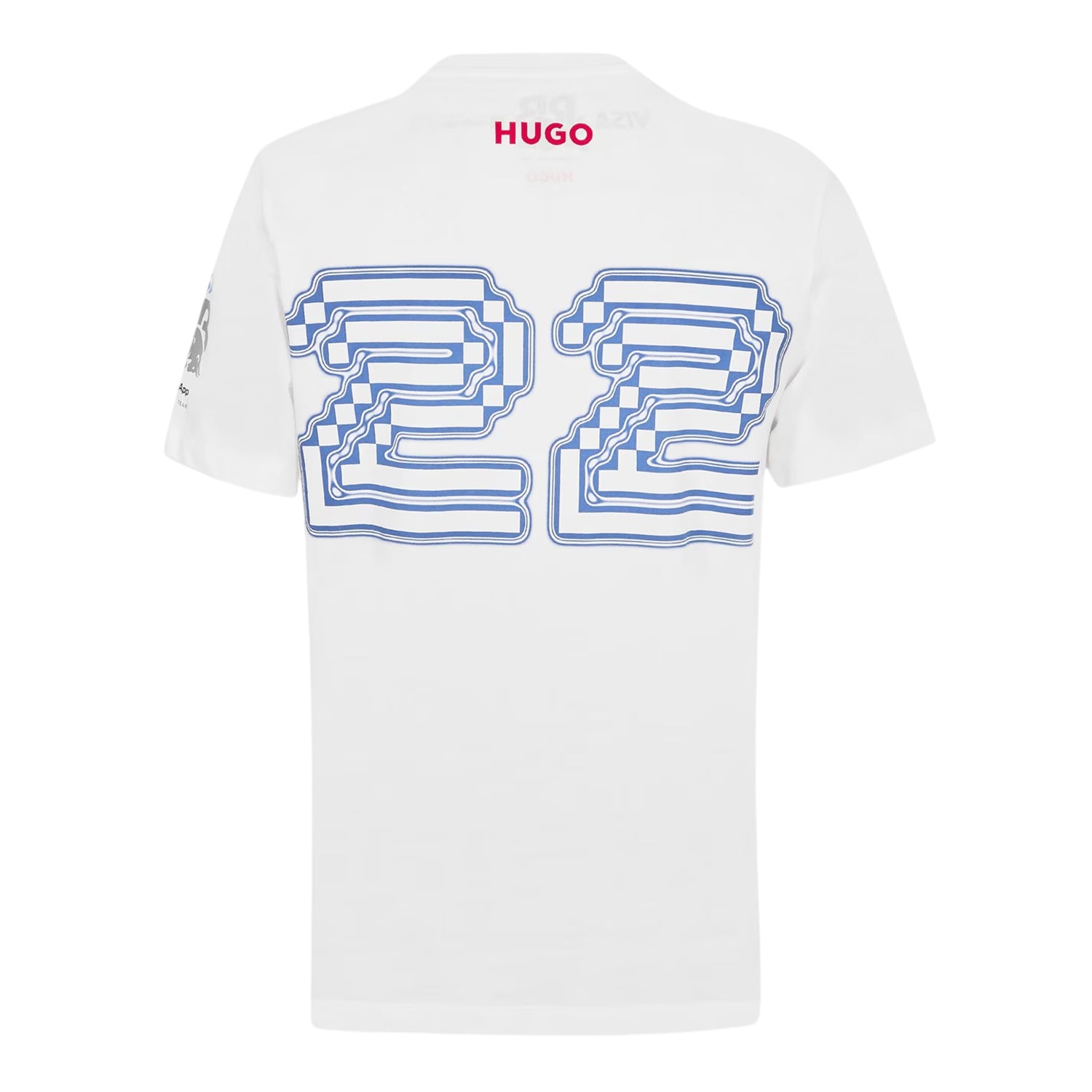 White - Back - Hugo Mens Tsunoda Crew Neck Regular T-Shirt